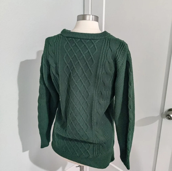 Chunky Forest Green Knot Sweater - Picture 2 of 4